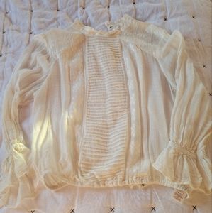 Free People Ruffle Blouse